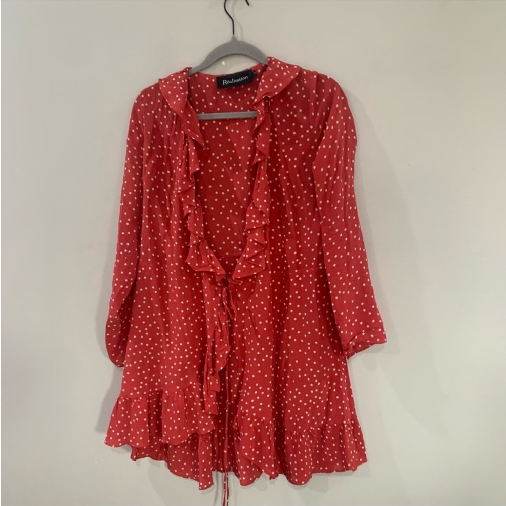 Realisation Par Red Polka Dot Mini Dress - Picture 7 of 10